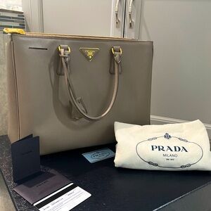 Prada Saffiano Medium Tote Bag